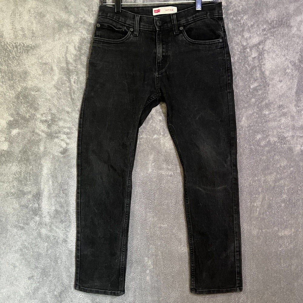 Levi's Mens 511 28 x 28 Black Jeans Slim Straight